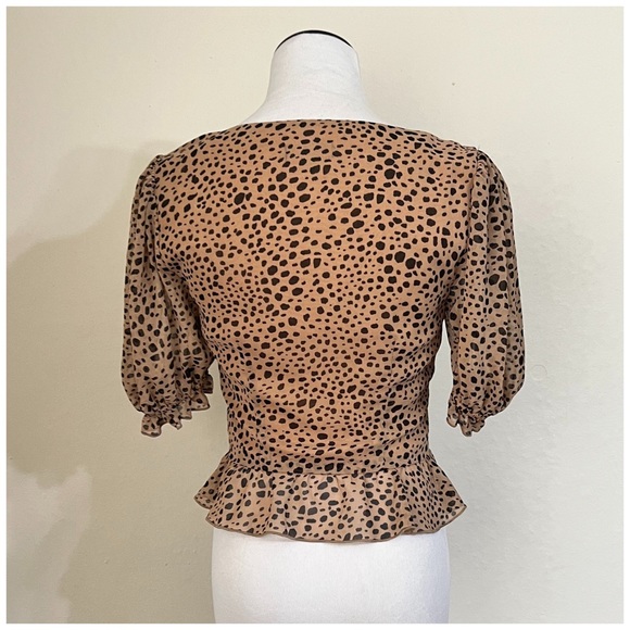 Majorelle Pacific Top in Natural Leopard size xxs - Picture 6 of 10
